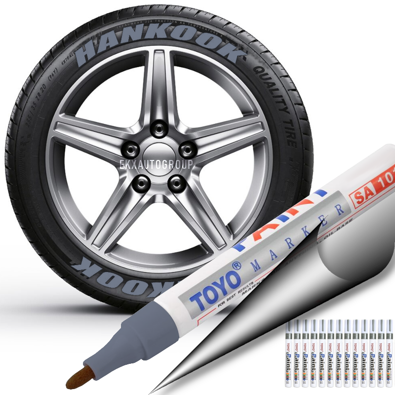 12 Silver Tire Pen Markers - Toyo Paint Pen for Car Tires - Permanent – EKX  Auto Group