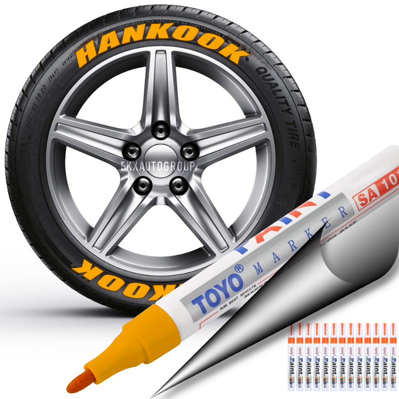 12 Orange Tire Pen Markers Toyo Paint Pen for Car Tires Permanent